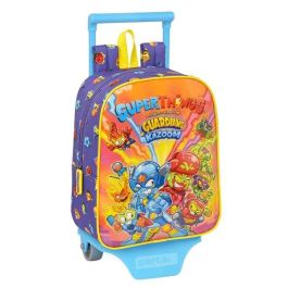 Mochila Escolar con Ruedas SuperThings Guardians of Kazoom Morado Amarillo (22 x 28 x 10 cm) Precio: 19.49999942. SKU: S4306427