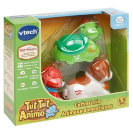 VTECH TUT TUT ANIMO Conjunto Trío Nacional 2 3 Animales Domésticos Que Ruedan Hablan Y Cantan De 1 a 5 Años