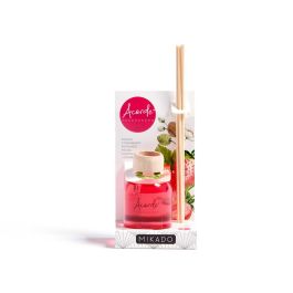 Acorde Mikado 50 ml con varilla, fragancia fresa, vidrio y madera, 7x17x5 cm (12 Unidades) Acorde Mikado 50 ml con varilla, fragancia fresa, vidrio y madera, 7x17x5 cm (12 Unidades)