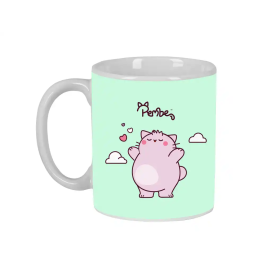 Safta Taza Grande Pembe The Pink Cat 95x80x80 mm