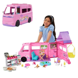 Mattel Supercaravana Barbie 2025 con 7 Zonas de Juego y 6 Accesorios, Dimensiones 88x37,30x52,40 cm Precio: 110.78999943. SKU: B1C8WNVFEP