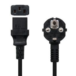 Nanocable 10.22.0103 Cable de Alimentación Schuko Macho a C13 Hembra 3m Negro