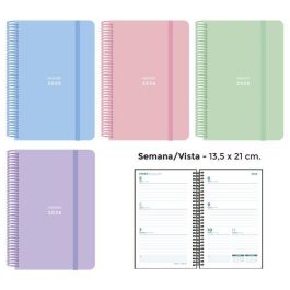 Agenda Anual (2026) Senfort Pastel Espiral Tapa Pp Con Goma 135X210 S/V Surtido De 4 Precio: 32.69000009. SKU: B19R7LVTQG