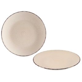 Plato Relieve Llano Beige 27Cm Vessia (24 Unidades) Plato Relieve Llano Beige 27Cm Vessia (24 Unidades)
