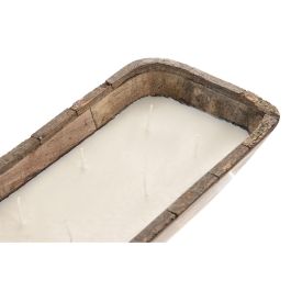 DKD Home Decor Vela Tropical de Soja Marrón 16x76 cm con 16 Mechas para Ambiente Tropical