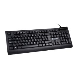 CoolBox COO-TEC04DNI Teclado USB QWERTY Español Completo de Membrana para Oficina Negro