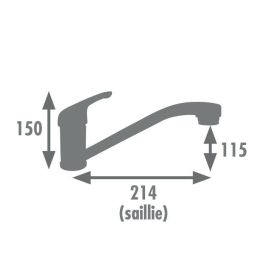 Edouard Rousseau ROU4051730 Mezclador de cocina SUN NF Cromo Edouard Rousseau ROU4051730 Mezclador de cocina SUN NF Cromo