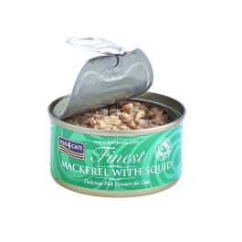 Comida para gato FISH4DOGS FISH4CATS Mackerel with squid Pescado 70 g Comida para gato FISH4DOGS FISH4CATS Mackerel with squid Pescado 70 g