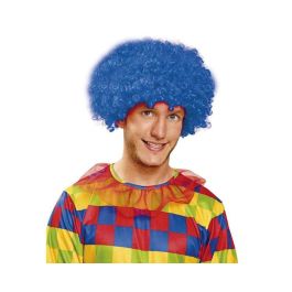 My Other Me Peluca rizada azul de 80 g, Talla M, para mayores de 4 años