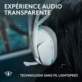 Logitech G G321 Lightspeed Auriculares Gaming Inalámbricos, Blanco