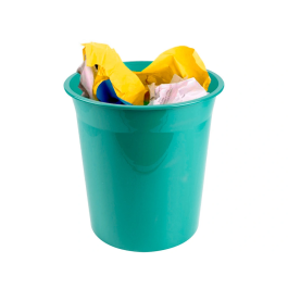 Liderpapel Papelera Plástico Menta Opaco 13 Litros 275x285 mm