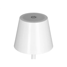 Q-connect Lampara de Escritorio Nova LED 2W 200 lm Metálica Táctil Recargable USB-C Color Blanco