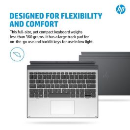 HP Elite x2 G8 Premium Keyboard - Teclado español desmontable para HP Elite x2 G8 Tablet, privacidad con un toque