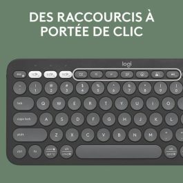 Logitech 920-011803 Teclado inalámbrico Pebble Keys 2 M380s Bluetooth con Botón Easy-Switch, Grafito