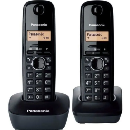 Panasonic KX-TG1612FRH Duo Teléfono inalámbrico con contestador automático negro Precio: 54.49999962. SKU: B19VKD2WV3