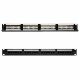 Nanocable 10.21.3124 Patch Panel de 24 Puertos RJ45 UTP Cat.6 1U 19'' Dual IDC Negro Precio: 26.49999946. SKU: S0224354