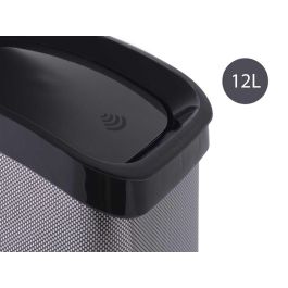 Papelera de plástico basculante fibra carbono 12L Berilo 28x35x22 cm gris oscuro (6 Unidades) Papelera de plástico basculante fibra carbono 12L Berilo 28x35x22 cm gris oscuro (6 Unidades)