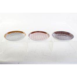 DKD Home Decor Plato Árabe Étnico New Bone Colección Greature 1 Granate Gris 22.5 cm Apto Microondas Lavavajillas Pack 12 Unidades DKD Home Decor Plato Árabe Étnico New Bone Colección Greature 1 Granate Gris 22.5 cm Apto Microondas Lavavajillas Pack 12 Unidades