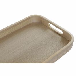 Bandeja Decoracion Scandi DKD Home Decor Natural 30 x 5.5 x 40 cm Set de 2