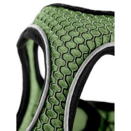 Hunter Arnés Hilo Comfort Talla S, Cuello 42-48cm, Verde Claro - Malla 3D Transpirable y Refrescante, Easy Step-In