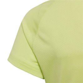 Camiseta de Manga Corta Infantil Adidas YG TR Cool Tee Verde limón M