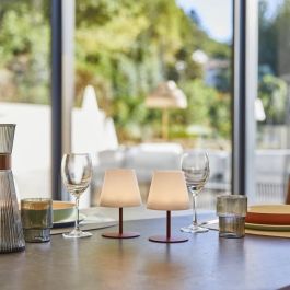 Lumisky LUM3666162006969 Juego de 2 lámparas de mesa inalámbricas TWINS Terracota H16 cm LED