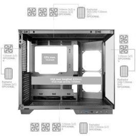 Mars Gaming MC-MIRAGE Caja Gaming Semitorre Blanca con Pantalla LCD IPS 7.2" y Cristal Templado Panorámico