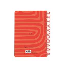 Agenda Espiral Liderpapel Syros A5 2025 Dia Pagina Color Rojo Papel 60 gr