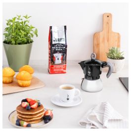 Bialetti MOKA 2TZ Induction Cafetera Italiana Negra para 2 Tazas Aluminio Inducción