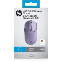 HP Ratón Inalámbrico Silencioso 400 EURO (P) RF Wireless + Bluetooth Púrpura 6000 DPI Ambidextro 5 Botones