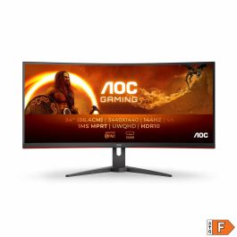 AOC CU34G2XE 34 WQHD Monitor PC Curvo Panel VA 144Hz 1ms 1 HDMI 1DP Sincronización Adaptativa Negro AOC CU34G2XE 34 WQHD Monitor PC Curvo Panel VA 144Hz 1ms 1 HDMI 1DP Sincronización Adaptativa Negro