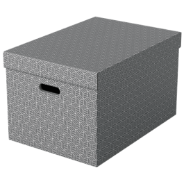 Esselte Caja de almacenaje grande color gris pack de 3 unidades 510x355x305 mm Precio: 34.50000037. SKU: B14HD46Y9S