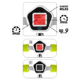 Control Skids Patín Plegable Scooter con Velocímetro y Luz de Fondo, ABEC 5, Altura Ajustable para Niños Azul