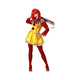 Disfraz Payaso Amarillo Halloween Mujer Adulto XS-S Disfraz Payaso Amarillo Halloween Mujer Adulto XS-S