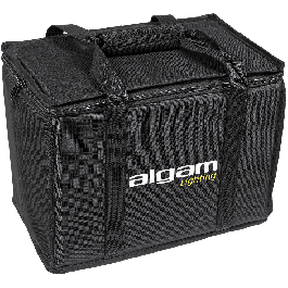 ALGAMLIGHT Funda Acolchada de Nylon 40x26x30 cm para Transporte y Protección de Equipos, con Tabiques Extraíbles y Asa