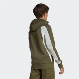Sudadera con Capucha Niño Adidas Cb Fl Hd Verde oscuro 13-14 Años