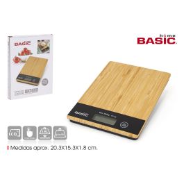 Báscula de cocina digital cuadrada en bambú Basic Home (8 Unidades) Precio: 56.50000015. SKU: B19J6DYVPF