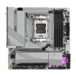 GIGABYTE B650M AORUS ELITE AX ICE Placa Base AMD B650 Socket AM5 micro ATX con Wi-Fi 6E, VRM 12+2+2 fases, M.2 PCIe 5.0, DDR5 8000MHz