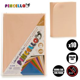 Juego 10 Laminas Goma Eva Carne 20X30Cm Pincello (24 Unidades) Juego 10 Laminas Goma Eva Carne 20X30Cm Pincello (24 Unidades)