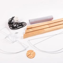 Lámpara de Suelo Trípode Addis Ababa Madera OPV-780SGN1415