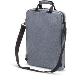 DICOTA MOTION 13 Eco Tote Bag para Portátiles 13-15.6" Azul Denim, Poliéster PET Reciclado con Compartimento para Tableta