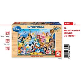 Educa Puzzle 100 Piezas El Maravilloso Mundo De Disney Para Niños 6-8 Años Idiomas Español Inglés