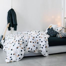 Funda Nórdica HappyFriday Blanc Golden dots Multicolor 220 x 220 cm