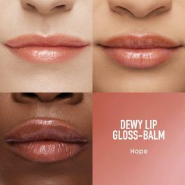 bareMinerals DEWY LIP GLOSS BALM Bálsamo Labial Brillo #Hope, 24h Hidratación Intensa, Color Intenso, Vegano 94% Ingredientes Limpios, 2.3 gr