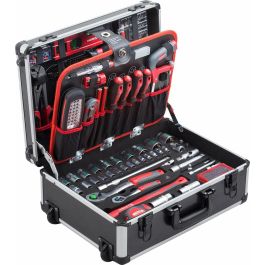 Meister Carro de Herramientas con 156 Piezas: Kit Completo de Alicates, Llaves y Destornilladores para Taller y Bricolaje Meister Carro de Herramientas con 156 Piezas: Kit Completo de Alicates, Llaves y Destornilladores para Taller y Bricolaje