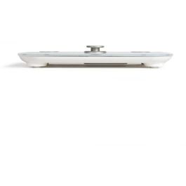 LIVOO DOM465W Báscula de impedancia digital 6 indicadores, 4 perfiles, LCD, máx. 150 kg, sin batería, blanco