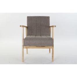 DKD Home Decor Sillon Sixties Beige Natural 68 x 81 x 63 cm
