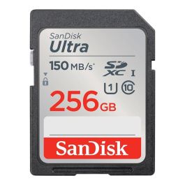 SanDisk Ultra 256GB SDXC UHS-I Memory Card 150MB/s, Clase 10, U1, Resistente al Agua y Temperatura