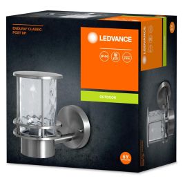Ledvance LVE-4058075206502 Luminaria LED Endura Exterior E27 IP44, Acero Inoxidable, para Baliza o Pared, Sin Bombilla