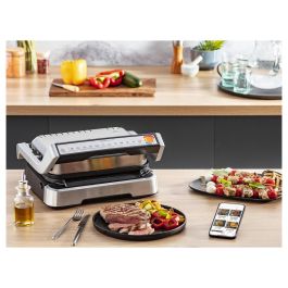 Tefal OptiGrill 4in1 GC774D10 Silver Parrilla Eléctrica Multifunción 9 Programas 2100W Acero Inoxidable